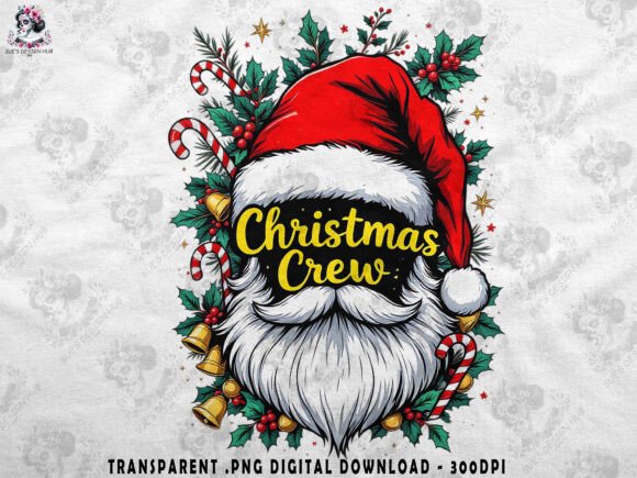 Christmas Crew Santa: Bold Illustrations for Holiday Branding