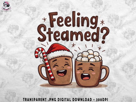 Hot Cocoa Christmas Feeling Steamed Illustrations Review