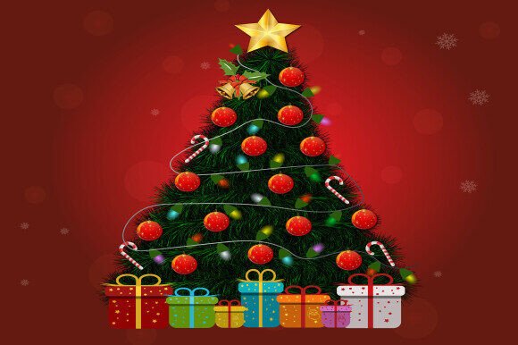 Jolly Christmas Trees Illustrations Review