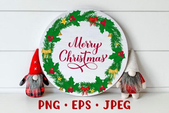 Merry Christmas Sublimation Round Wreath: A Designer’s Review