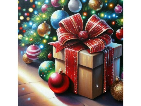 Review: Christmas Present Painted in Acrylics