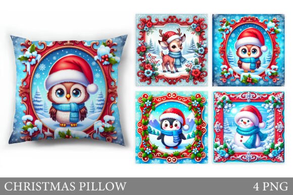 Review: Cute Animals Pillow Christmas Design