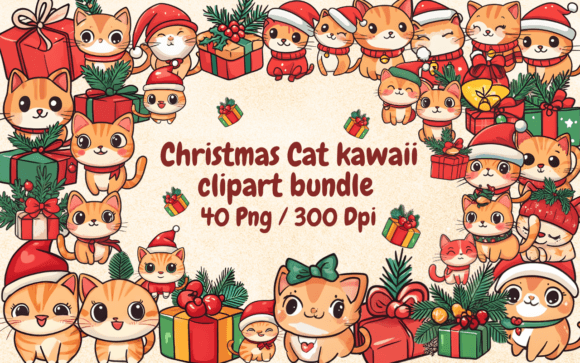 Reviewing Christmas Cats Kawaii Clipart for Illustrations