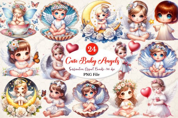 Reviewing Christmas Cute Baby Angels Clipart Illustrations