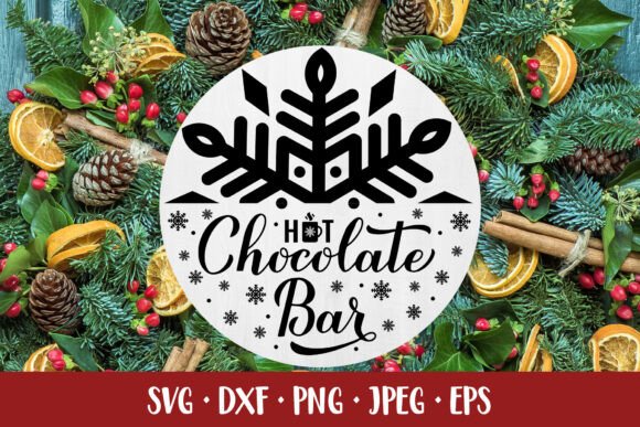 Reviewing the Hot Chocolate Bar Round Sign for Holiday Stitching