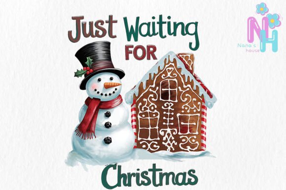 Waiting for Christmas Sublimation: Illustrations Review